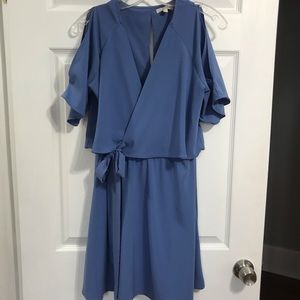 Blue Gianni Bini warp dress